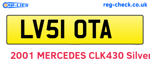 LV51OTA are the vehicle registration plates.