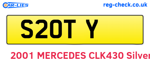 S2OTY are the vehicle registration plates.
