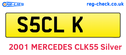 S5CLK are the vehicle registration plates.
