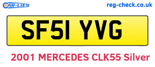 SF51YVG are the vehicle registration plates.