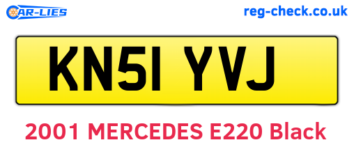 KN51YVJ are the vehicle registration plates.