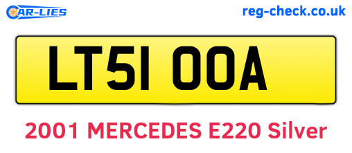 LT51OOA are the vehicle registration plates.