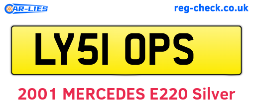 LY51OPS are the vehicle registration plates.