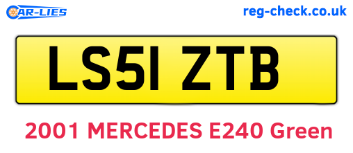LS51ZTB are the vehicle registration plates.