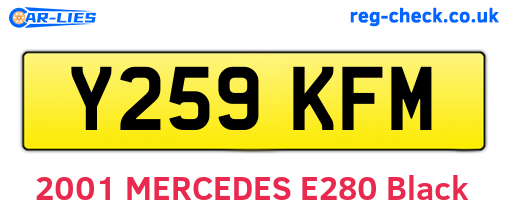 Y259KFM are the vehicle registration plates.