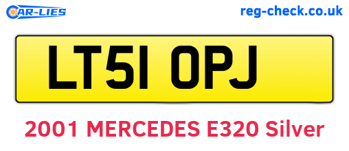LT51OPJ are the vehicle registration plates.