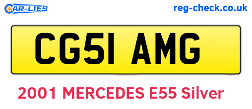 CG51AMG are the vehicle registration plates.