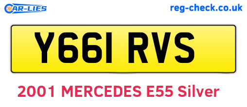 Y661RVS are the vehicle registration plates.