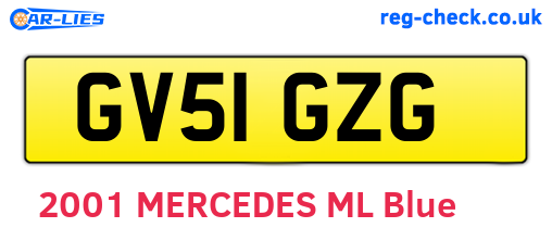 GV51GZG are the vehicle registration plates.