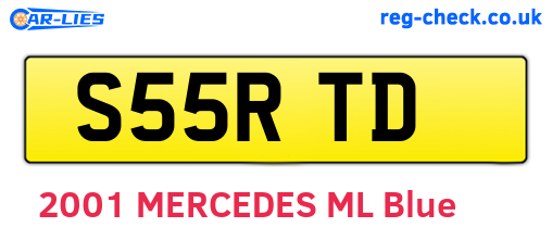 S55RTD are the vehicle registration plates.