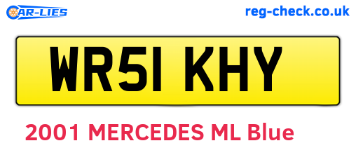 WR51KHY are the vehicle registration plates.