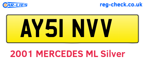 AY51NVV are the vehicle registration plates.