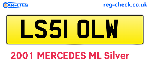 LS51OLW are the vehicle registration plates.