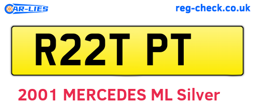 R22TPT are the vehicle registration plates.