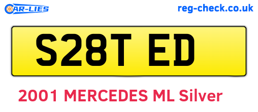 S28TED are the vehicle registration plates.