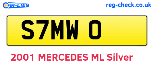 S7MWO are the vehicle registration plates.