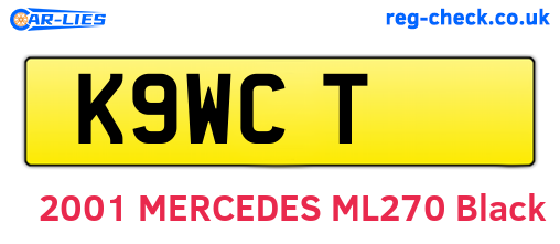 K9WCT are the vehicle registration plates.