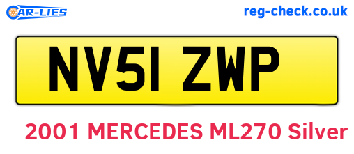 NV51ZWP are the vehicle registration plates.