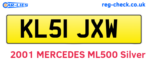 KL51JXW are the vehicle registration plates.