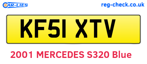 KF51XTV are the vehicle registration plates.