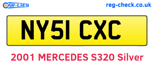 NY51CXC are the vehicle registration plates.