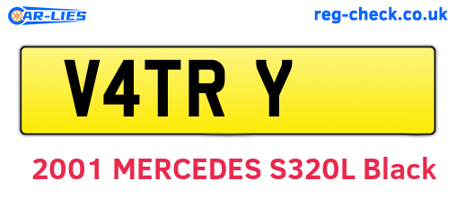 V4TRY are the vehicle registration plates.