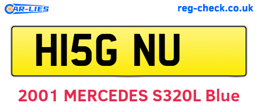 H15GNU are the vehicle registration plates.