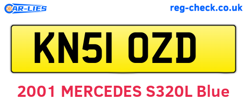 KN51OZD are the vehicle registration plates.