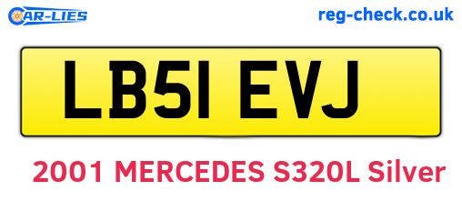 LB51EVJ are the vehicle registration plates.