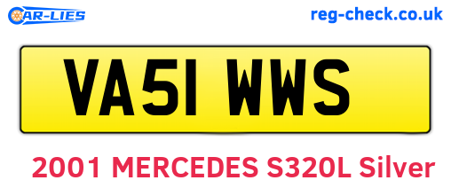VA51WWS are the vehicle registration plates.