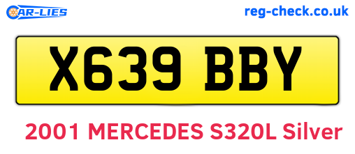 X639BBY are the vehicle registration plates.