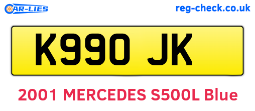 K99OJK are the vehicle registration plates.