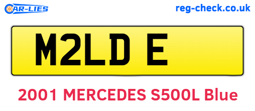 M2LDE are the vehicle registration plates.