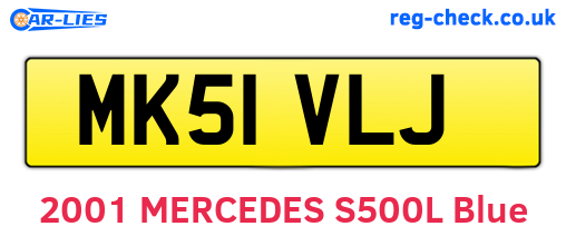 MK51VLJ are the vehicle registration plates.