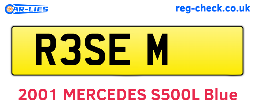 R3SEM are the vehicle registration plates.