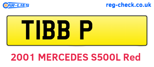 T1BBP are the vehicle registration plates.