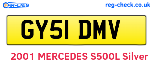 GY51DMV are the vehicle registration plates.