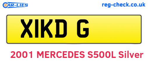 X1KDG are the vehicle registration plates.