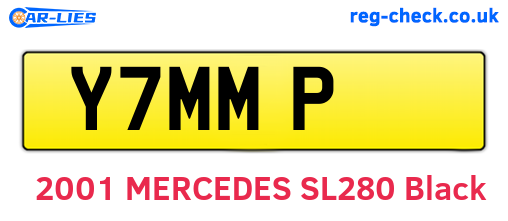 Y7MMP are the vehicle registration plates.