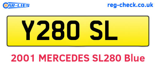 Y28OSL are the vehicle registration plates.