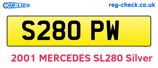 S28OPW are the vehicle registration plates.