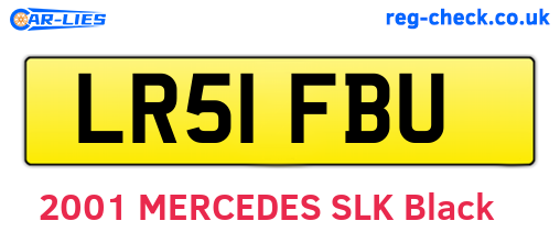 LR51FBU are the vehicle registration plates.