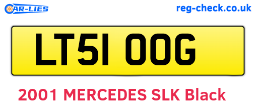 LT51OOG are the vehicle registration plates.