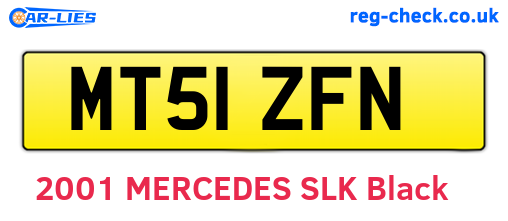 MT51ZFN are the vehicle registration plates.