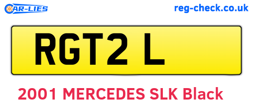 RGT2L are the vehicle registration plates.