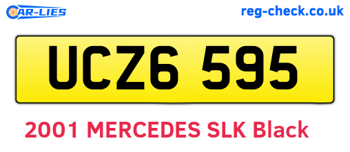 UCZ6595 are the vehicle registration plates.