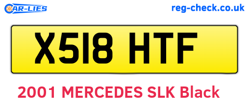 X518HTF are the vehicle registration plates.