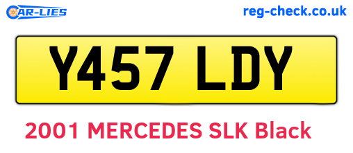 Y457LDY are the vehicle registration plates.