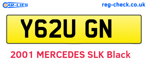 Y62UGN are the vehicle registration plates.