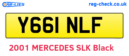Y661NLF are the vehicle registration plates.